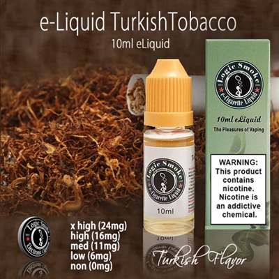 A bold, flavorful Turkish Tobacco flavor.