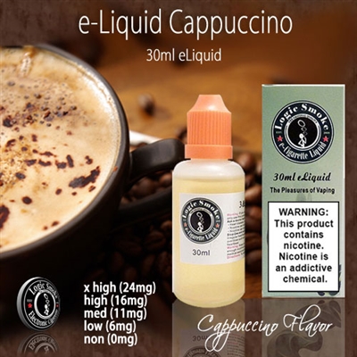 30ml Cappuccino Flavor e Liquid from LogicSmoke