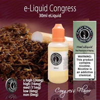 Congress vape juice in a 30ml bottle