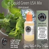 Green USA Mix Vape Liquid - Flavorful and minty freshness for a satisfying vaping experience