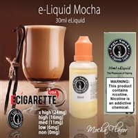 Mocha Creme Vape Liquid - A velvety blend of mocha and cream, delivering hours of flavorful vapor.