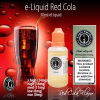 Red Cola Vape Liquid Bottle - Classic Cola Flavor