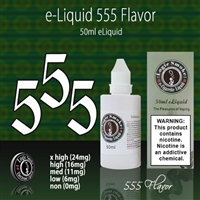 555 Flavor Vape Juice (Nicotine-Free): Classic tobacco flavor for a satisfying nicotine-free vape experience.