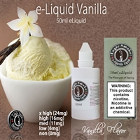 Sweet, smooth Vanilla vape juice.