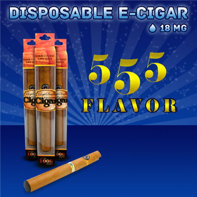 Disposable Electronic Cigar 555 Flavor | Vape Cigars