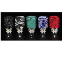 Designer Drip Tips Wide Bore Marble Crackle Style