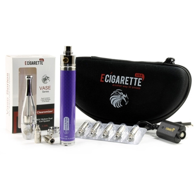 E Cigarette 2200mAh Battery Vase Dual Coil Kit