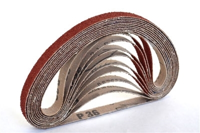 1/2" x 18" Sanding Belts Ceramic 24 grit