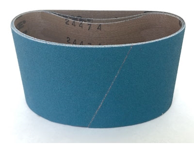 3-1/2" x 15-1/2" Sanding Belts Premium Zirconia 24 grit