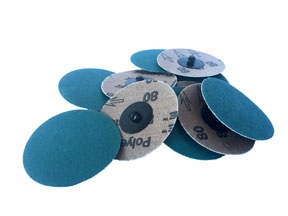 3" Locking Discs Zirconia 80 grit