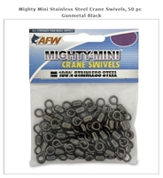 AFW MIGHTY-MINI STAINLESS STEEL CRANE SWIVELS- 50 PACK