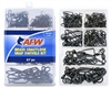 AFW BLACK COASTLOCK SNAP SWIVELS KIT- 67 PIECES- #TKB00005