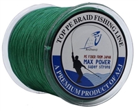 SUPER STRONG 4 STRAND PRO PE GREEN POWER BRAIDED FISHING LINE- 500M