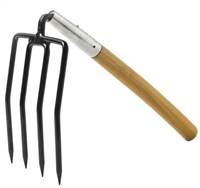 EAGLE CLAW CLAM RAKE DIGGER WITH WOODEN HANDLE #04240-001
