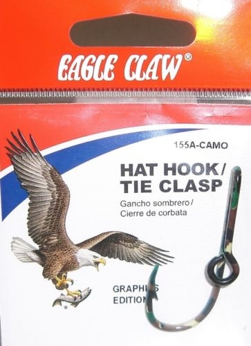 EAGLE CLAW CAMO HAT HOOK/TIE CLASP #155A-CAMO