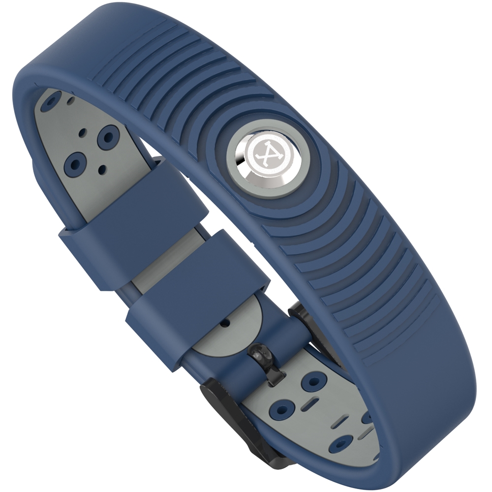 ProExl 18K Sports Magnetic Bracelet - Waterproof - Breathable Strap - Power & Energy - Blue Gray