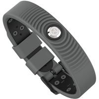 ProExl 18K Sports Magnetic Bracelet - Waterproof - Breathable Strap - Power & Energy - Gunmetal Gray