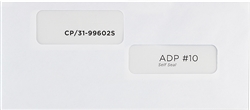 #10 ADP Tinted Secure Check Double Window Envelope