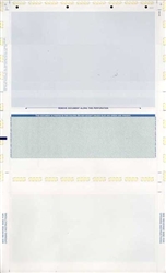 Pressure Seal Z-Fold Check Paper - Green 8.5 X 14  (1 Box - 1,000 Checks)