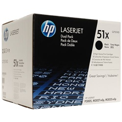 Genuine Q7551XD Dual Pack Toner Cartridge - New