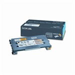 Genuine Lexmark C500/X500/X502 Yellow High Yield Toner Cartridge- C500H2YG