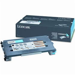 Genuine Lexmark C500/X500/X502 Cyan Toner Cartridge- C500S2CG