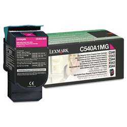 Genuine Lexmark C540/C543/C544/C546/X543/X544/X546 Magenta Return Program Toner Cartridge - C540A1MG