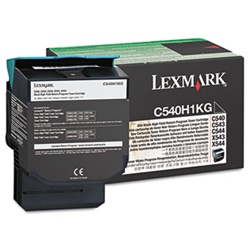 Genuine Lexmark C540/C543/C544/C546/X543/X544/X546 Black High Yield Return Program Toner Cartridge - C540H1KG