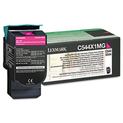 Genuine Lexmark C544/C546/X544/X546 Magenta High Yield Return Program Toner Cartridge - C544X1MG