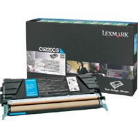 Genuine Lexmark C522/C524/C530/C532/C534 Cyan Return Program Toner Cartridge - C5220CS
