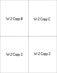 W-2 4UP Blank with instructions