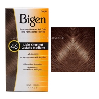 Bigen Permanent Powder Hair Color 46 Light Chestnut