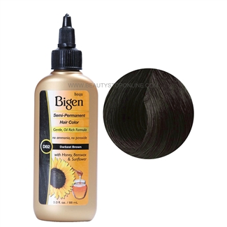 Bigen Semi-Permanent Hair Color DB2 Darkest Brown