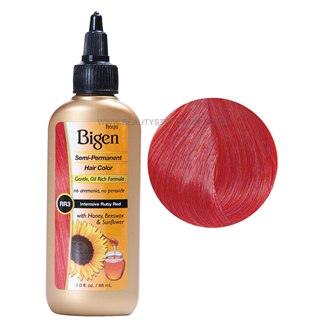 Bigen Semi-Permanent Hair Color RR3 Intensive Ruby Red