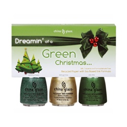 China Glaze Holiday Prepack - Dreamin' of a Green Christmas