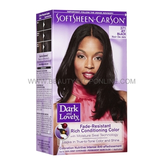 Dark & Lovely Jet Black 371 Permanent Hair Color