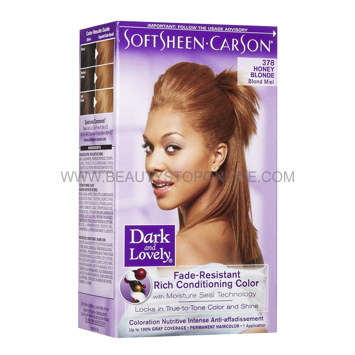 Dark & Lovely Honey Blonde 378 Permanent Hair Color - Beauty Stop