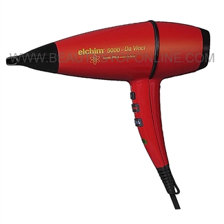 Elchim 5000 Da Vinci Ionic Plus Hair Dryer - Red 2000 Watt
