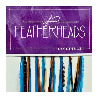 Fine FeatherHeads Original Extensions Turquoise