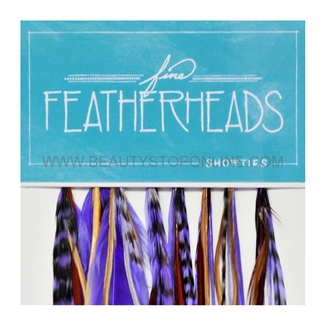 Fine FeatherHeads Shorties Extensions Lilac