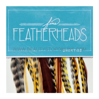 Fine FeatherHeads Shorties Extensions Yellow