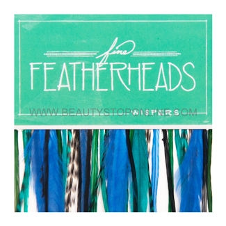 Fine FeatherHeads Wispers Peacock - Longs