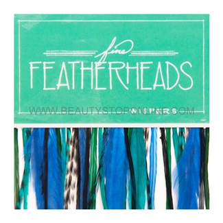 Fine FeatherHeads Wispers Peacock - Extra Longs