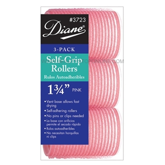 Diane Self Grip Rollers 1-3/4" Pink, 3 Pack