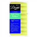 Diane Self Grip Rollers 1/2" Yellow, 8 Pack