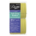 Diane Self Grip Rollers 2 1/2" Yellow, 2 Pack