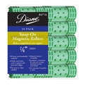 Diane Snap-On Magnetic Rollers 7/8" Green, 10 Pack