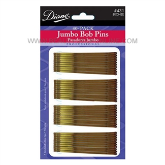 Diane Jumbo Bronze Bob Pins, 40 Pack