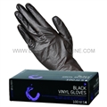 Colortrak Black Vinyl Gloves Small, 100 Pack