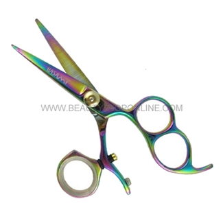 Hasami G50-R Rainbow 5" Shear With 3 Finger Holes & Rotating Thumb